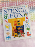 Vintage 1990's The Usborne Book of Stencil Fun Softcover