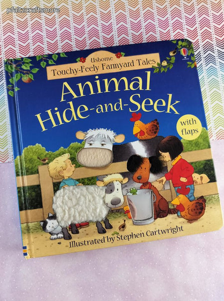 Vintage 2003 Usborne Touchy-Feely Farmyard Tales Hardcover