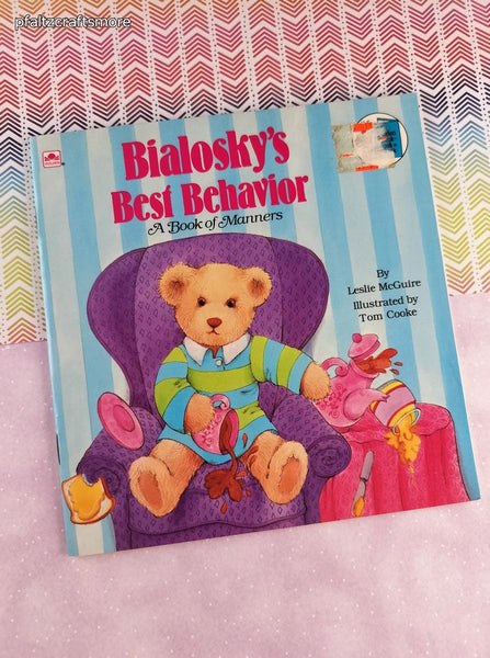 Vintage 1980's Golden Look-Look Book Bialosky's Best Behavior: A Book of Manners Softcover