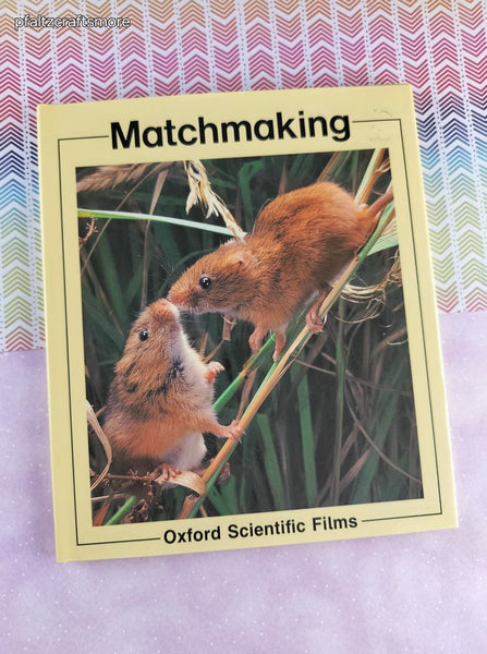 Vintage 1987 1st Printing Matchmaking Oxford Scientific Films Hardcover, Like New