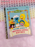 Vintage 1993 Little Golden Book: Sesame Street's Mother Goose Rhymes Hardcover