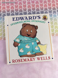 Vintage 1995 1st Printing Edward's Overwhelming Overnight by Rosemary Wells Hardcover