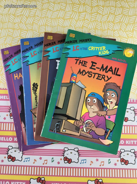 Vintage 1995 LC + The Critter Kids Mercer Mayer Softcover Mini Novels Set/4, Special Editions