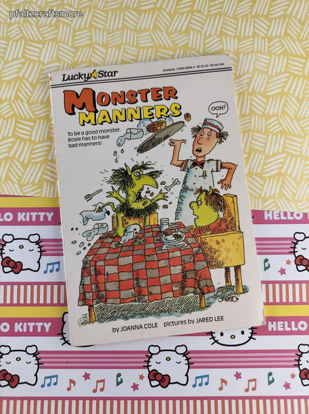 Vintage 1980's Monster Manners by Joanna Cole Lucky Star Softcover