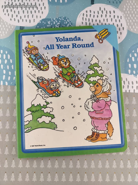 Vintage 1987 Yolanda, All Year Round World Book, Inc. Hardcover Board Book