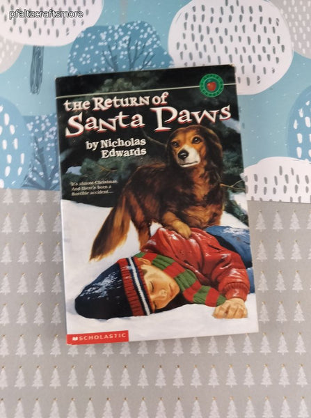 Vintage 1990's The Return of Santa Paws by Nicholas Edwards Scholastic Softcover