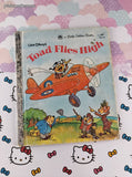 Vintage 1982 Little Golden Book: Walt Disney's Toad Flies High Hardcover