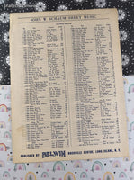 Vintage 1945 The Caissons Go Rolling Along Piano Solo Softcover Sheet Music