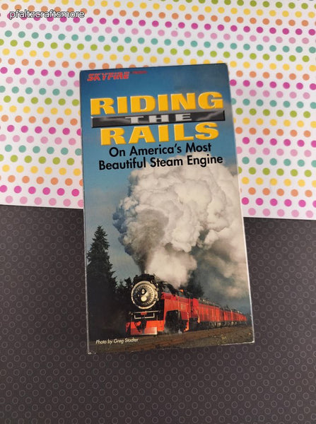 Vintage Riding the Rails On America's Most Beautiful Steam Engine Skyfire VHS Tape