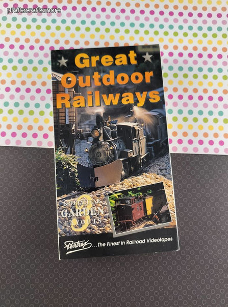 Vintage Great Outdoor Railways Spectacular Garden Layouts Pentrex VHS Tape