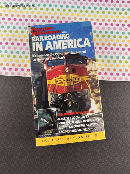 Vintage Popular Mechanics Railroading in America: The Train Action Series VHS Tape