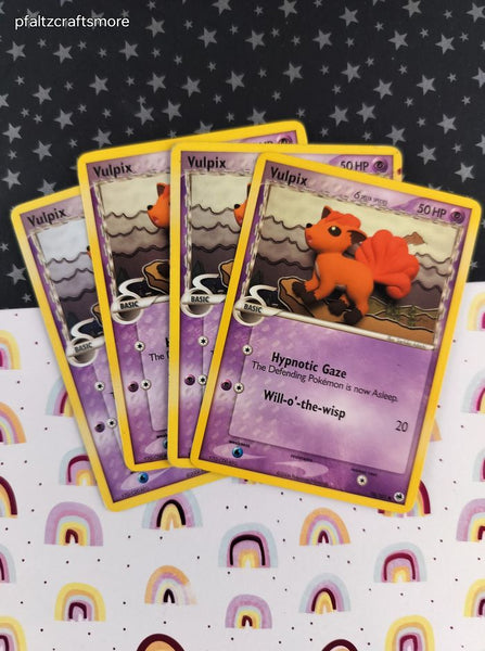 Vintage Common - Set/4 Vulpix ex Dragon Frontiers Non-Holo Pokemon Cards 70/101 - LP