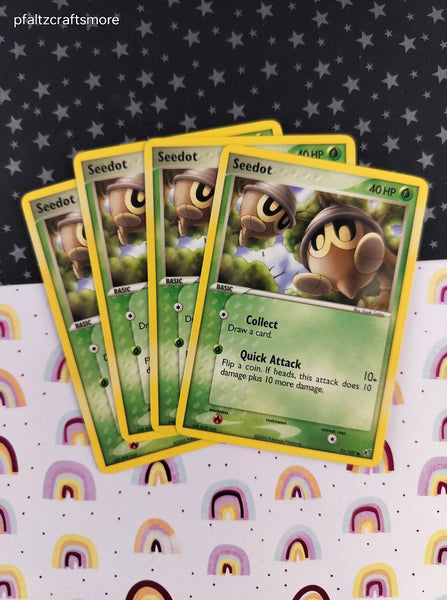 Vintage Common - Set/4 Seedot ex Deoxys Non-Holo Pokemon Cards 71/107 - LP