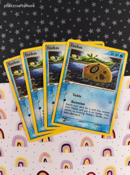 Vintage Common- Set/4 Feebas ex Hidden Legends Non-Holo Pokemon Cards 61/101 - LP