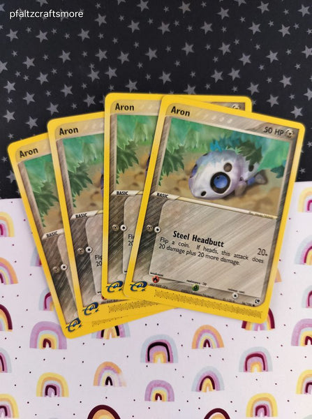 Vintage Common - Set/4 Aron ex Sandstorm Non-Holo Pokemon Cards 56/100 - LP