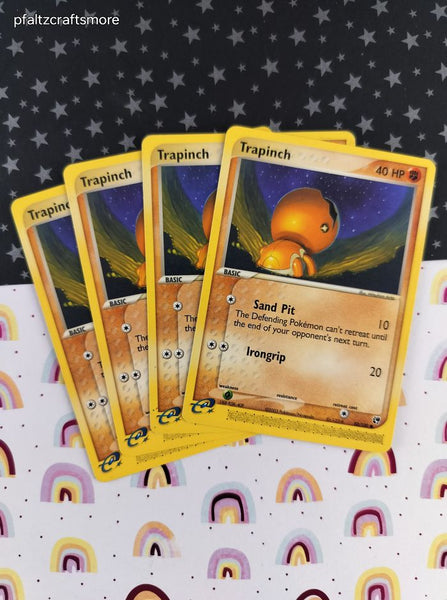 Vintage Common - Set/4 Trapinch ex Sandstorm Non-Holo Pokemon Cards 82/100 - LP