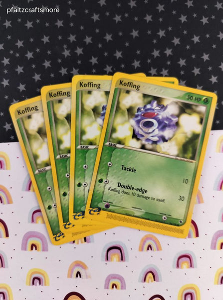 Vintage Common - Set/4 Koffing ex Ruby & Sapphire Non-Holo Pokemon Cards 54/109 - LP