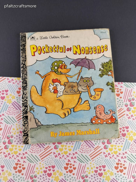 Vintage 1992 Little Golden Book: Pocketful of Nonsense Hardcover