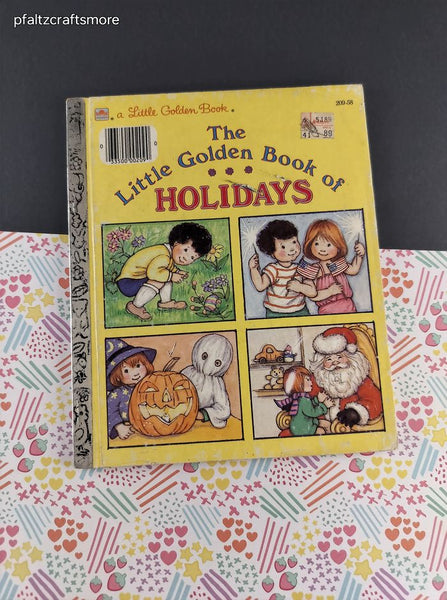 Vintage 1985 Little Golden Book of Holidays Hardcover