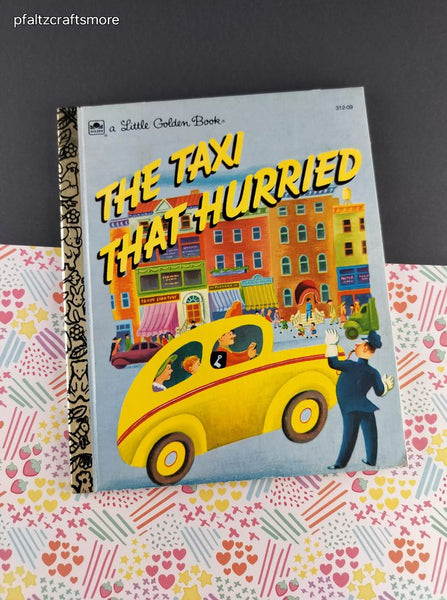 Vintage 1994 Little Golden Book: The Taxi That Hurried Hardcover