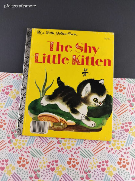 Vintage 1974 Little Golden Book: The Shy Little Kitten Hardcover