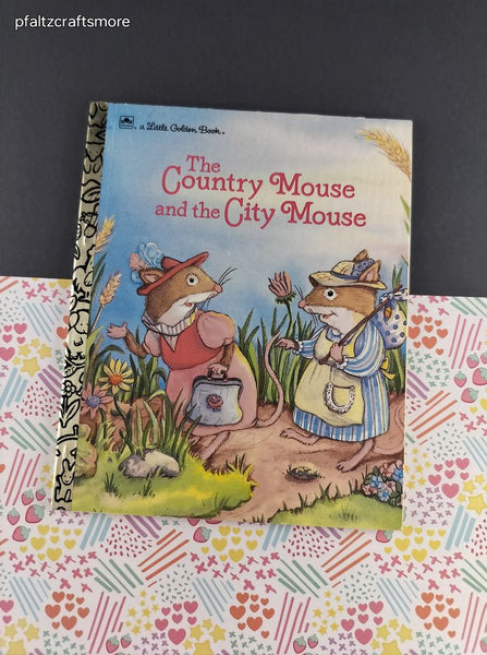 Vintage 1992 Little Golden Book: The Country Mouse and the City Mouse Hardcover, Like New