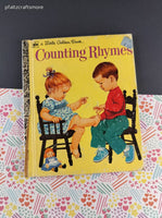 Vintage 1977 Little Golden Book: Counting Rhymes Hardcover