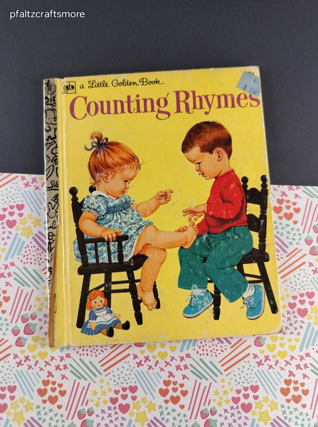Vintage 1977 Little Golden Book: Counting Rhymes Hardcover