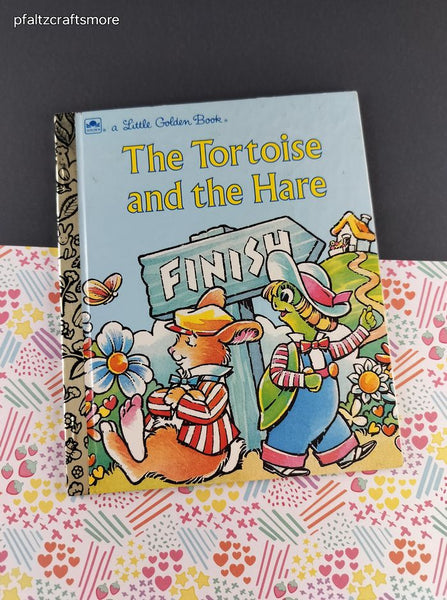 Vintage 1987 1st Printing Little Golden Book: The Tortoise and the Hare Hardcover, Like New