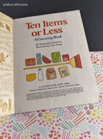 Vintage 1985 Little Golden Book: Ten Items or Less, A Counting Book Hardcover