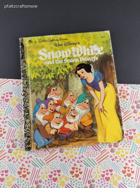 Vintage 1993 Little Golden Book: Walt Disney's Snow White and the Seven Dwarfs Hardcover