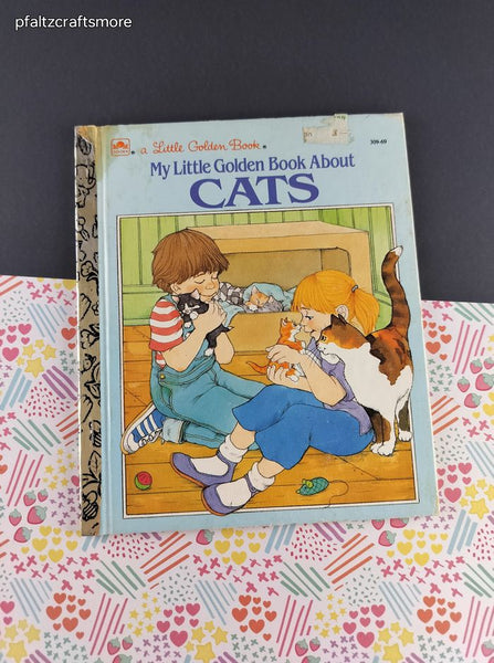 Vintage 1991 Little Golden Book: My Little Golden Book About Cats Hardcover