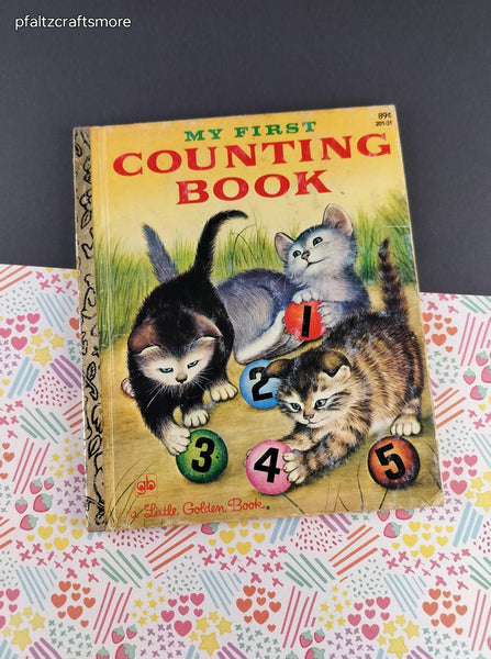 Vintage 1982 Little Golden Book: My First Counting Book Hardcover