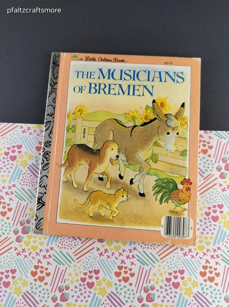 Vintage 1983 Little Golden Book: The Musicians of Bremen Hardcover