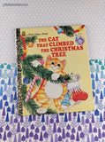 Vintage 1997 Little Golden Book: The Cat That Climbed the Christmas Tree Hardcover