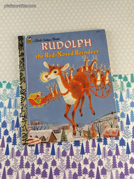 Vintage 1997 Little Golden Book: Rudolph the Red-Nosed Reindeer Hardcover