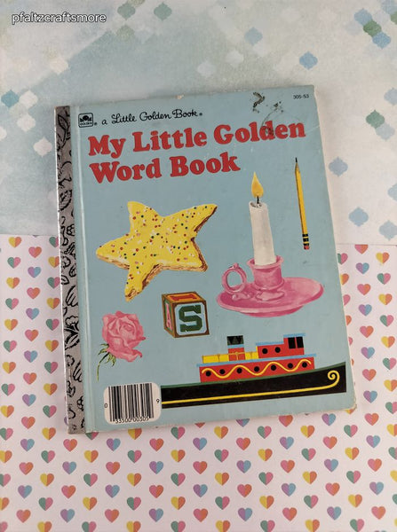 Vintage 1968 Little Golden Book: My Little Golden Word Book Hardcover