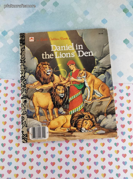 Vintage 1987 Little Golden Book: Daniel in the Lions' Den Hardcover