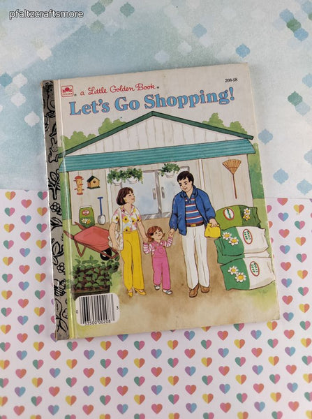 Vintage 1988 Little Golden Book: Let's Go Shopping! Hardcover