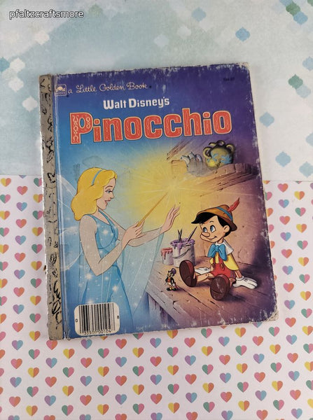 Vintage Little Golden Book: Walt Disney's Pinocchio Hardcover