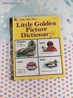 Vintage 1991 Little Golden Book: Little Golden Picture Dictionary Hardcover
