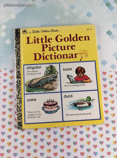 Vintage 1991 Little Golden Book: Little Golden Picture Dictionary Hardcover