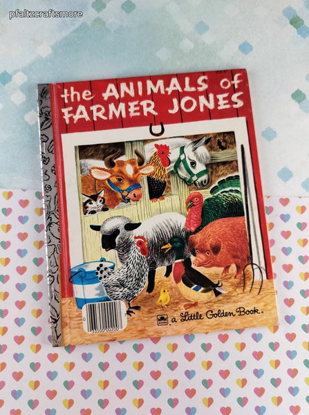 Vintage 1973 Little Golden Book: The Animals of Farmer Jones Hardcover