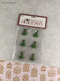Darice Home for the Holidays Christmas Trees 3-Dimensional Sticker Pack, New/Sealed