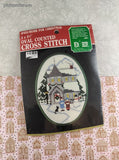 Vintage 1987 Designs for the Needle Home for Christmas #4111 Counted Cross Stitch Kit NEW