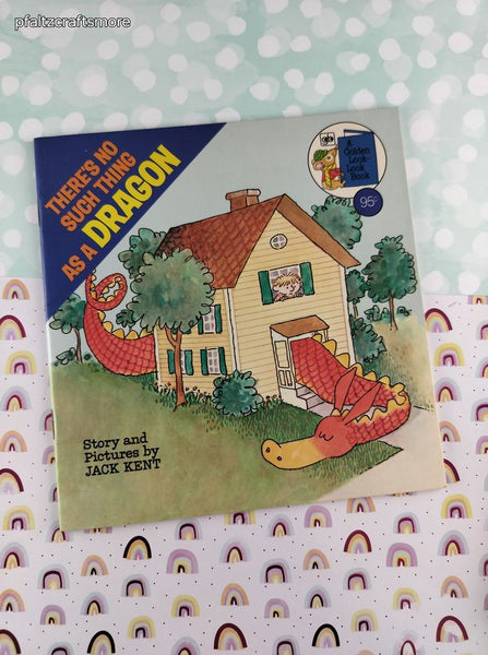 Vintage 1975 Golden Look-Look Book There's No Such Thing as a Dragon Softcover