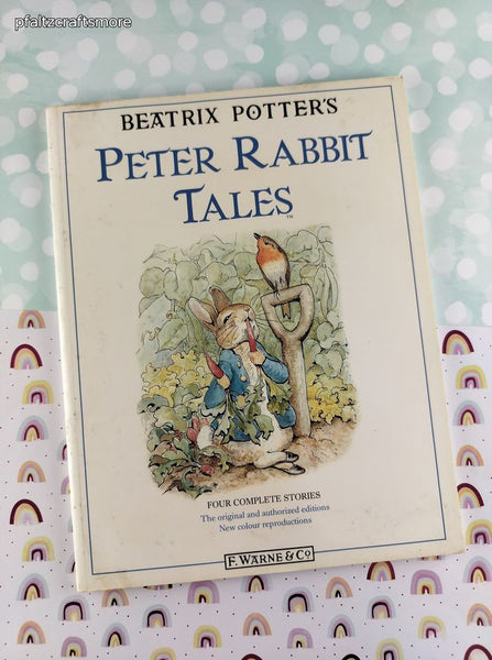 Vintage 1989 Beatrix Potter's Peter Rabbit Tales Four Complete Stories Softcover