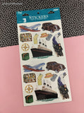 Vintage Frances Meyer FMI Vintage Travel Stickers, 2 Sheets New & Sealed