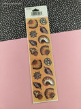 Vintage Frances Meyer FMI Sea Shells Stickers, 4 Sheets New & Sealed