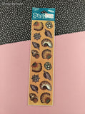 Vintage Frances Meyer FMI Sea Shells Stickers, 4 Sheets New & Sealed